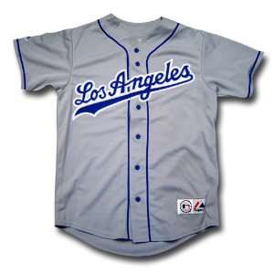 Los Angeles Dodgers MLB Replica Team Jersey by Majestic Athletic (Road 