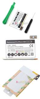 Replacement Battery 1600 mAh for Apple iPhone 3Gs Tools  