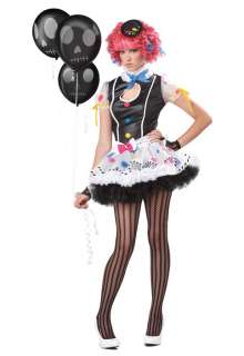 Sassie the Clown Doll Teen Halloween Costume  