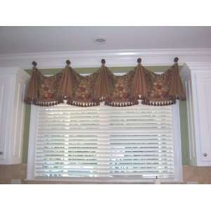  Custom Kitchen Knob Valance with black out lining