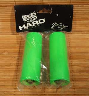 HARO ZEBRA 14mm OVER SIZED AXIL PEGS NEON GREEN NEW  