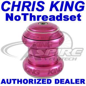 Chris King Headset 1 1/8 Pink   GripLock Threadless  