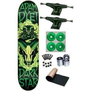  Darkstar Adam Dyet Green Skull Complete Skateboard Deck 