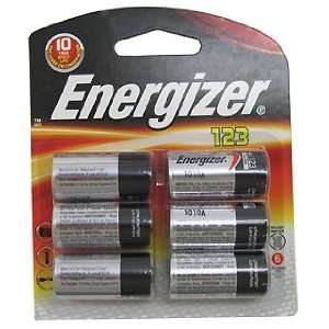  New Energizer 123 Lithium Photo Battery 6 Pack 3 Volts 10 