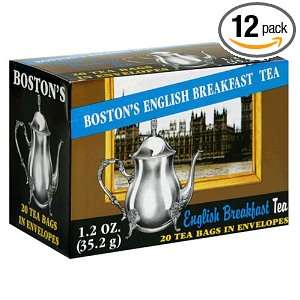 Boston Tea English Breakfast Tea, 20 Tea Grocery & Gourmet Food