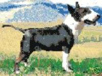 ENGLISH BULL TERRIER Latch Hook Rugs Chart Pattern ONLY  