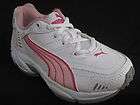 Girls Puma shoes size 13 1/2 pink/white  