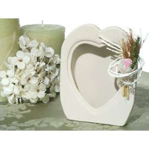 Wedding Favors Porcelain photo frames with pink porcelain rose design 
