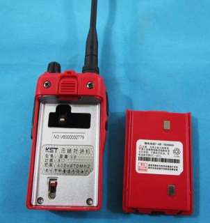 Red KST V6 VHF 136 174MHz Two way Radio+earpiece NEW  
