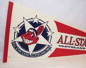 1981 MLB All Star Game @ Cleveland Indians Pennant  
