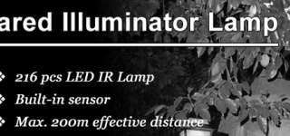 Night vision 216 LED CCTV IR Infrared Illuminator Lamp  