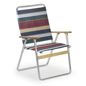   Highback Folding Beach Arm Chair, Spencer Patio, Lawn & Garden