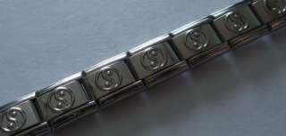 YIN YANG Italian Charm Starter Bracelet   9mm Shiny  