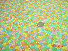 Spy Quilt/ Candy Jar Fabric   JELLY BELLIES  Pastel   Blue,Pink,Yell 
