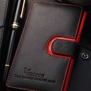   iPhone 4/4S EDITOR Genuine Leather Diary Card Wallet Case Cover  