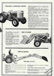 1962 Ford 4000 Heavy Duty Industrial Tractor Loader/Backhoe Ad  