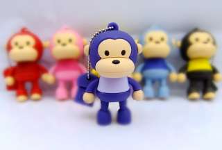 Colors Cute Standing Monkey USB Pen Flash Memory Drive Disk Stick 