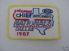 1987 NHRA CHIEF AUTO NATIONALS EVENT PATCH @ DALLAS