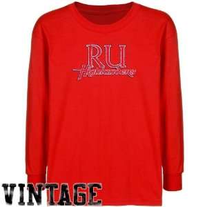  Radford Highlanders Youth Red Distressed Logo Vintage T 