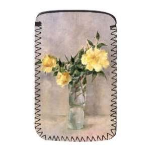  Yellow roses in a glass vase by Joyce Haddon   Protective 