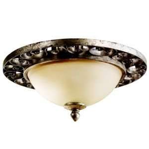  Venezia Flushmount by Kichler  R178442   Burnished Silver 