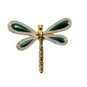  Pin   Spring Winged Dragonfly Gold Plated Lapel Pin Toys & Games