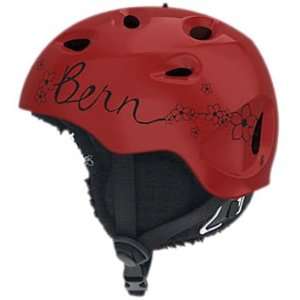  Bern Cougar Zipmold Audio Helmet G. Cranberry SM Sports 