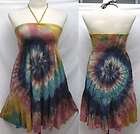 Cachet large sun dress in cotton tie dye  