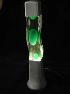 Single Column LAVA LAMP   GREEN GLOW MOTION   NEW WAVE  