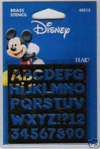 Disney ® Brass Stencil 46513 Bold Alphabet  