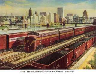 Pennsylvania Railroad CALENDAR PRINTS 32 Color PRR  