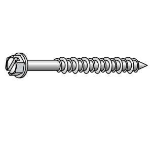  1/4 x 6 Slotted Hex Concrete Screw Blue