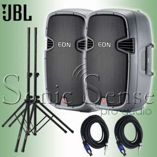 JBL EON 305 Loudspeakers Stands Cables PA System  