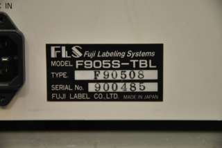 Fuji Label Printer Applying Machine F905S TBL LH 4420K Head Unit E 