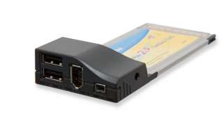   USB and 2 FireWire ports to Notebook/Laptop, PCMCIA 54mm slot  