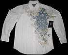 13 70  calculate mens filter embroidered button shirt s nwt 