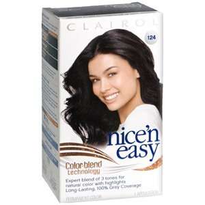  CLAIROL NICE N EASY 124 BLUE BLACK 1 EACH Health 