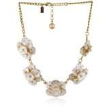 Kate Spade New York Champagne Bubbles Clear Spray Necklace 