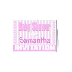  Baby Samantha Shower Invitation Card Health & Personal 