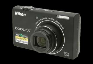 Nikon COOLPIX S6200 (Black) 16 MP 2.7 LCD 10X Zoom Digital Camera 