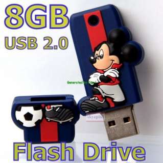8G 8GB Blue Mickey Mouse Memory Stick USB Flash Drive  
