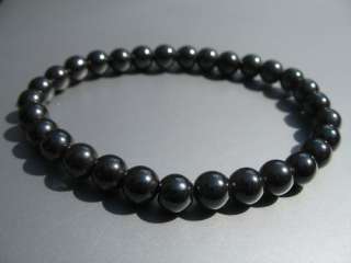 mens hematite magnetic bead bracelet