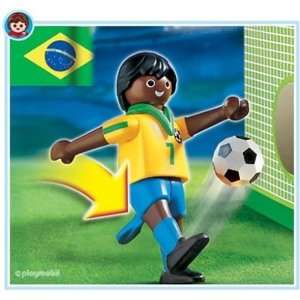  Playmobil Soccer Player Brazil Toys & Games