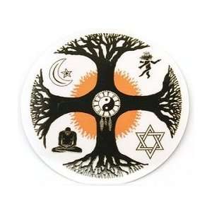  Infamous Network   World Religion   Round Stickers 3 
