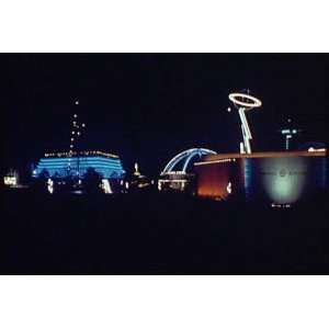  Photo Worlds Fair. Night view of Petroleum Industry 