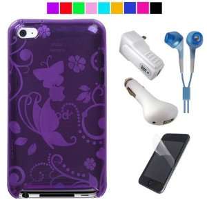 Silicone Case for 4th Generation iPod Touch + Clear Screen Protector 