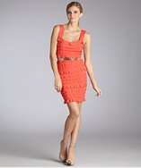 Ali Ro lobster knit tiered ruffled belted tank dress style# 319548301