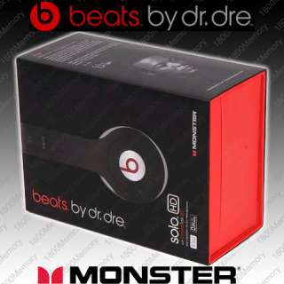 Monster Beats Solo HD by Dr Dre On Ear Headphones Control Talk iPhone 