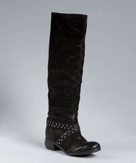 Boutique 9 faded black leather studded Fallout boots   up to 