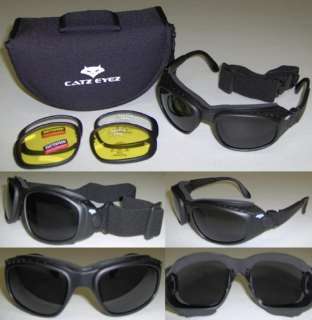 CATZ Motorcycle Skydive 3lens GOGGLE GLASSES FREE SHIP  